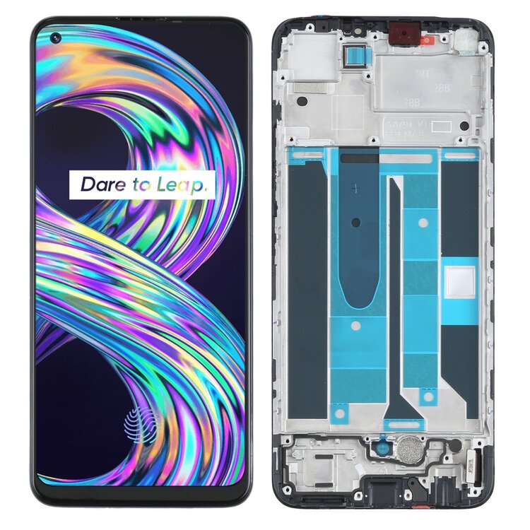 Display with Touch Screen Replacement for Realme 8 4G With Frame - RMX3085