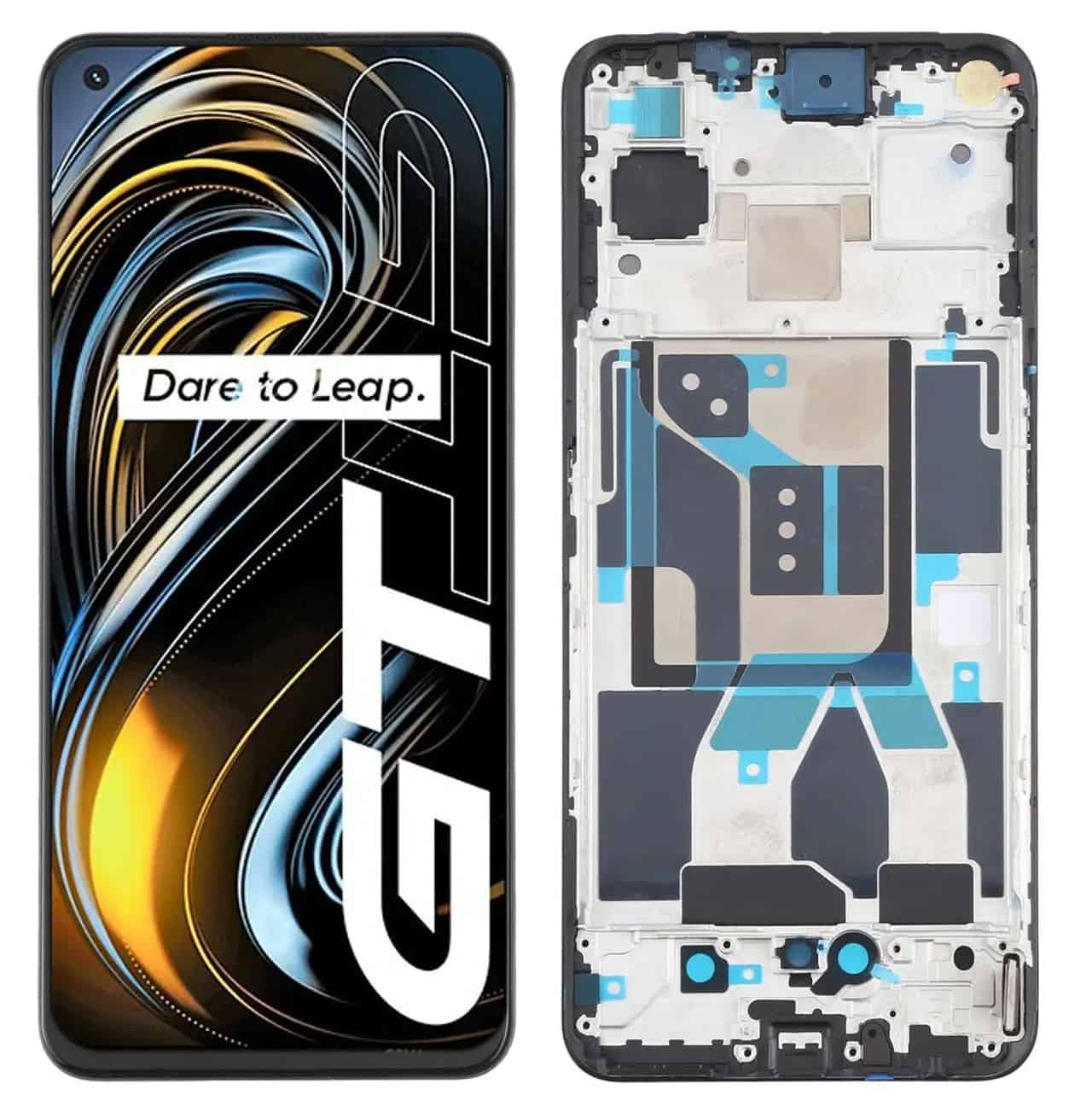 Display with Touch Screen Replacement for Realme GT 5G With Frame - RMX2202