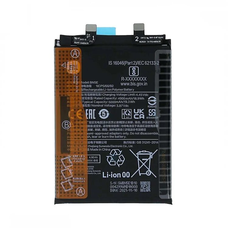 Original Xiaomi Redmi Note 11 Pro 5G Battery Replacement Price in India Chennai