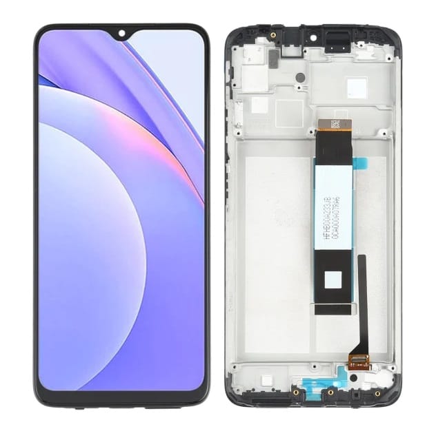 Display with Touch Screen Replacement for Poco M3 - Original With Frame