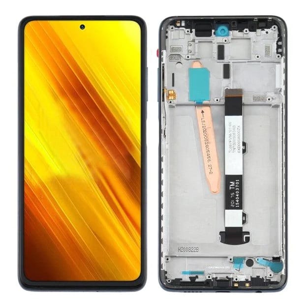 Display with Touch Screen Replacement for Poco X3 Pro - Original With Frame
