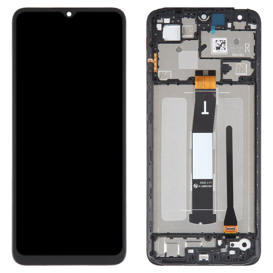 Display with Touch Screen Replacement for Xiaomi Redmi 12C - Original With Frame