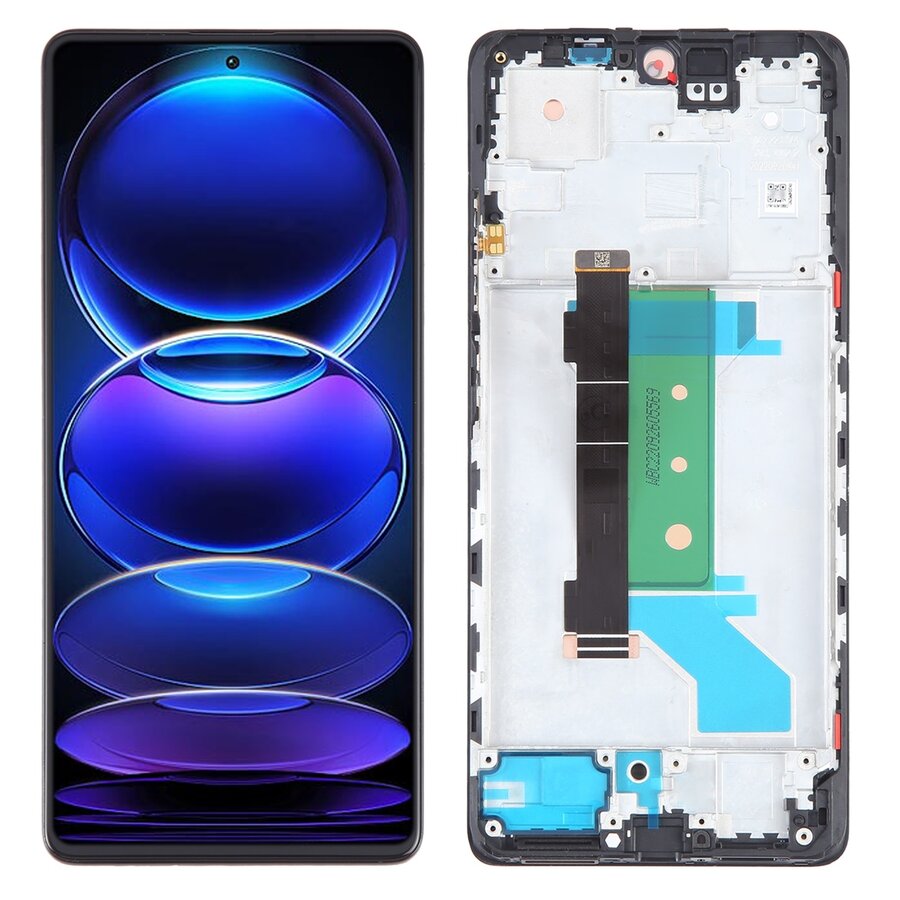 Display with Touch Screen Replacement for Xiaomi Redmi Note 12 Pro Plus 5G - Original With Frame