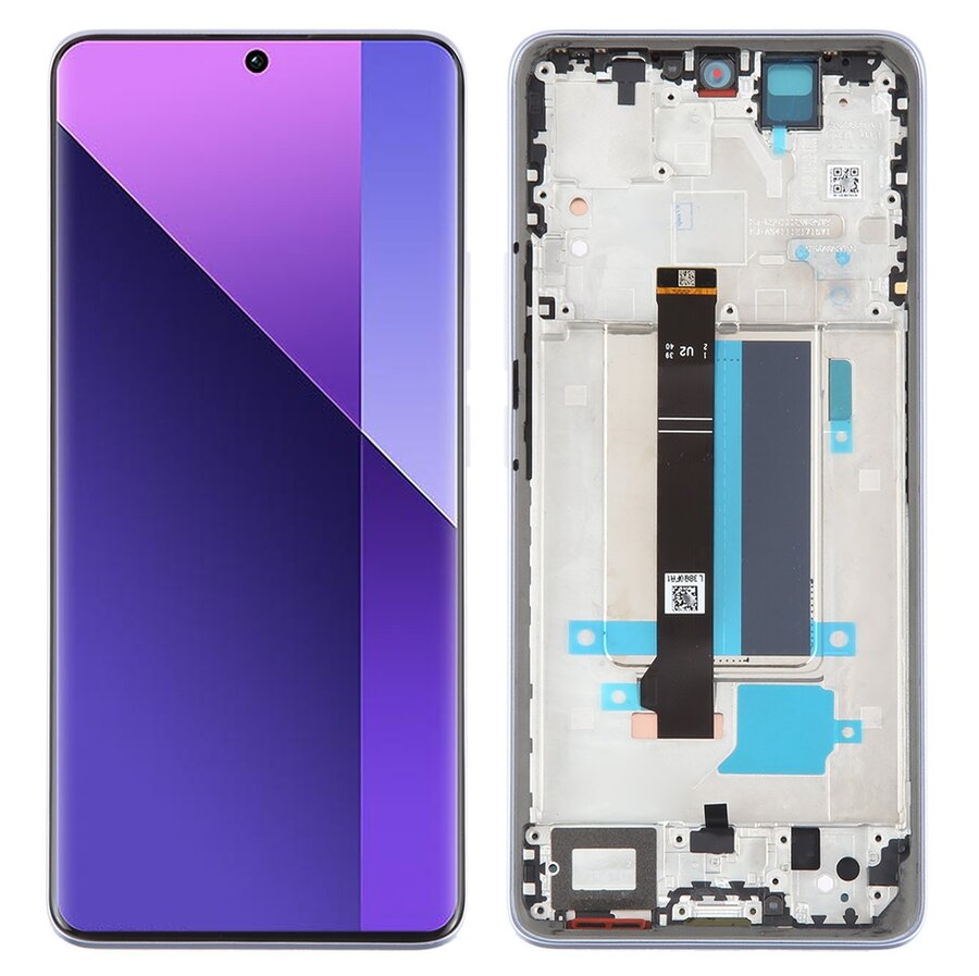 Display with Touch Screen Replacement for Xiaomi Redmi Note 13 Pro Plus - Original With Frame Purple