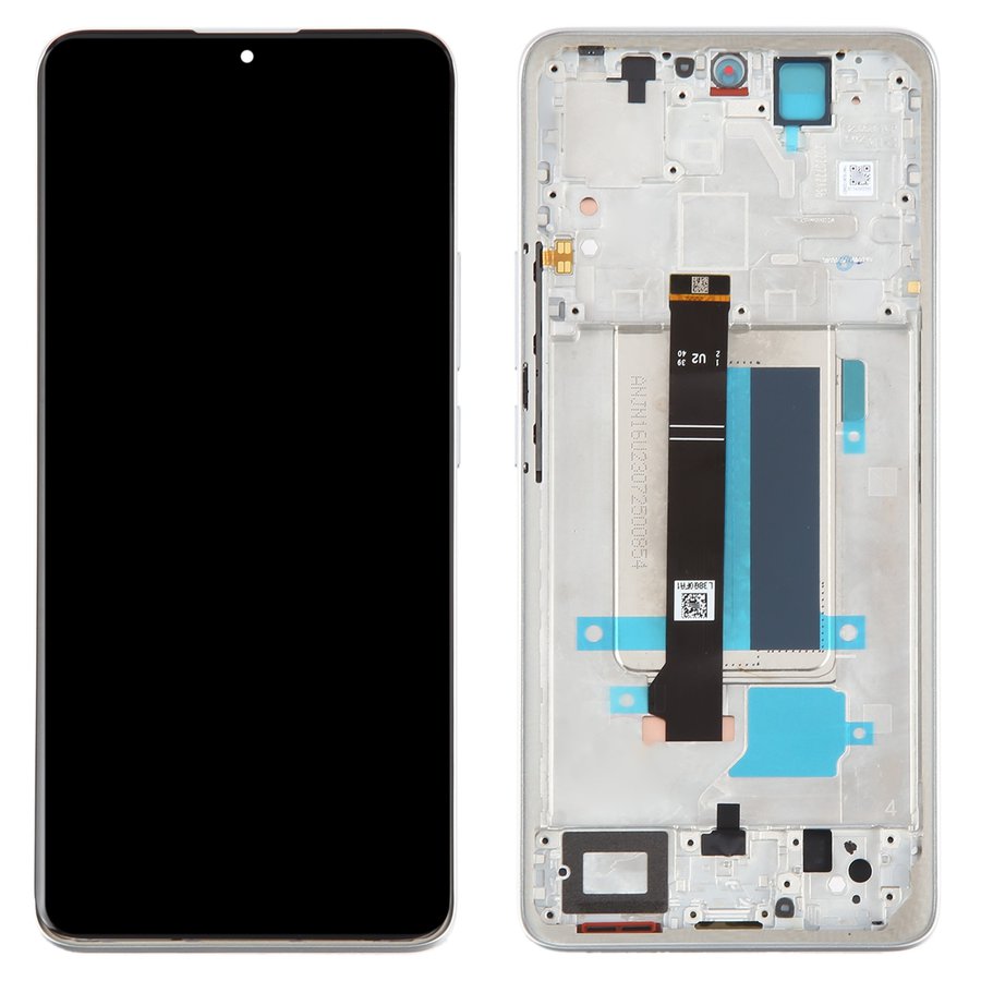 Display with Touch Screen Replacement for Xiaomi Redmi Note 13 Pro Plus - Original With Frame White