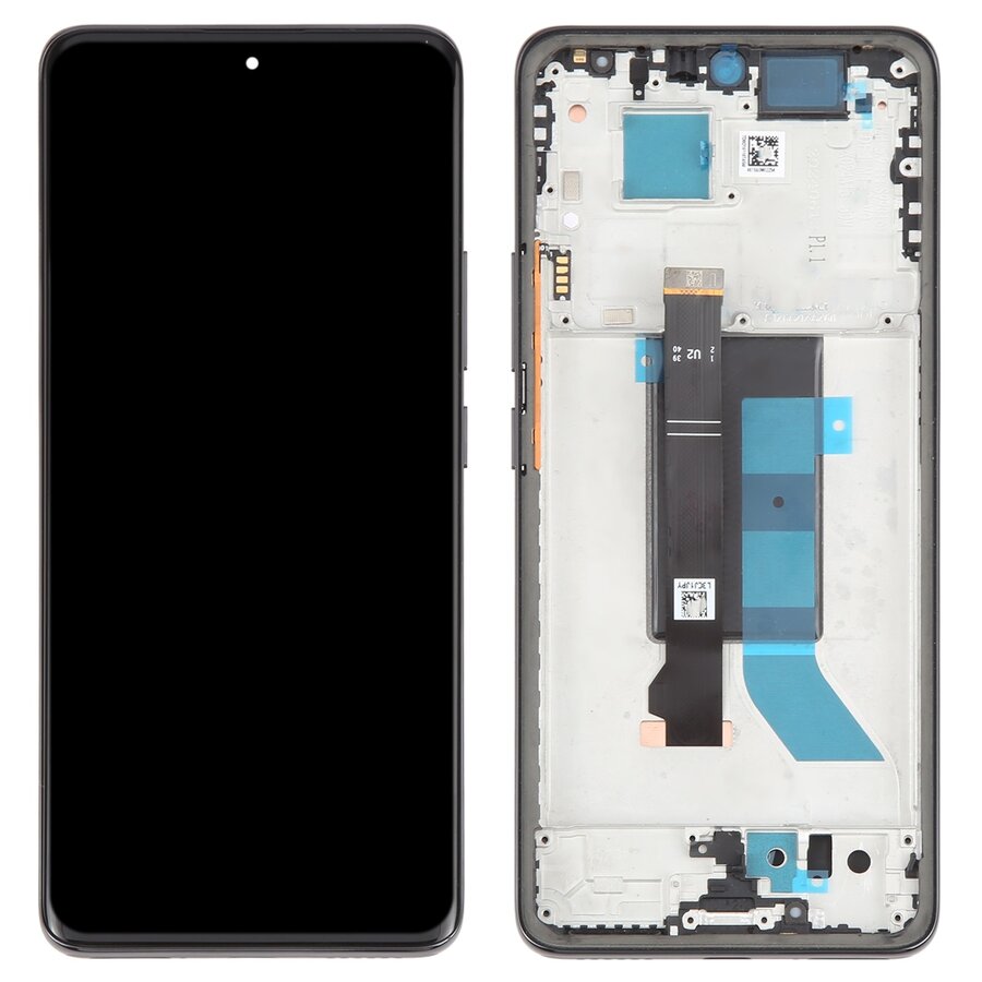 Display with Touch Screen Replacement for Xiaomi Redmi Note 14 Pro Plus 5G - Original With Frame Black