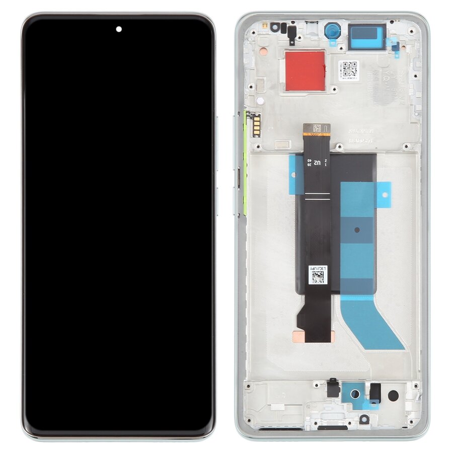 Display with Touch Screen Replacement for Xiaomi Redmi Note 14 Pro Plus 5G - Original With Frame Green