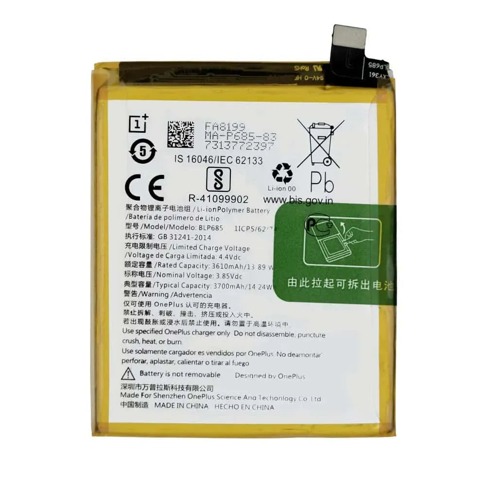 Original OnePlus 6T Battery Replacement Price in Chennai India - BLP685
