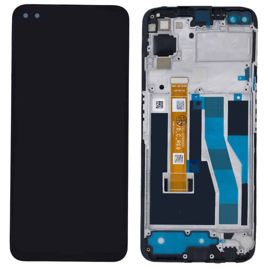 Display with Touch Screen Replacement for Realme 6 Pro With Frame - RMX2061