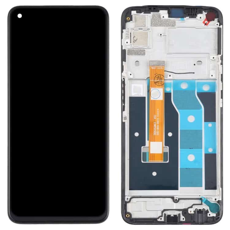 Display with Touch Screen Replacement for Realme 6i With Frame - RMX2002