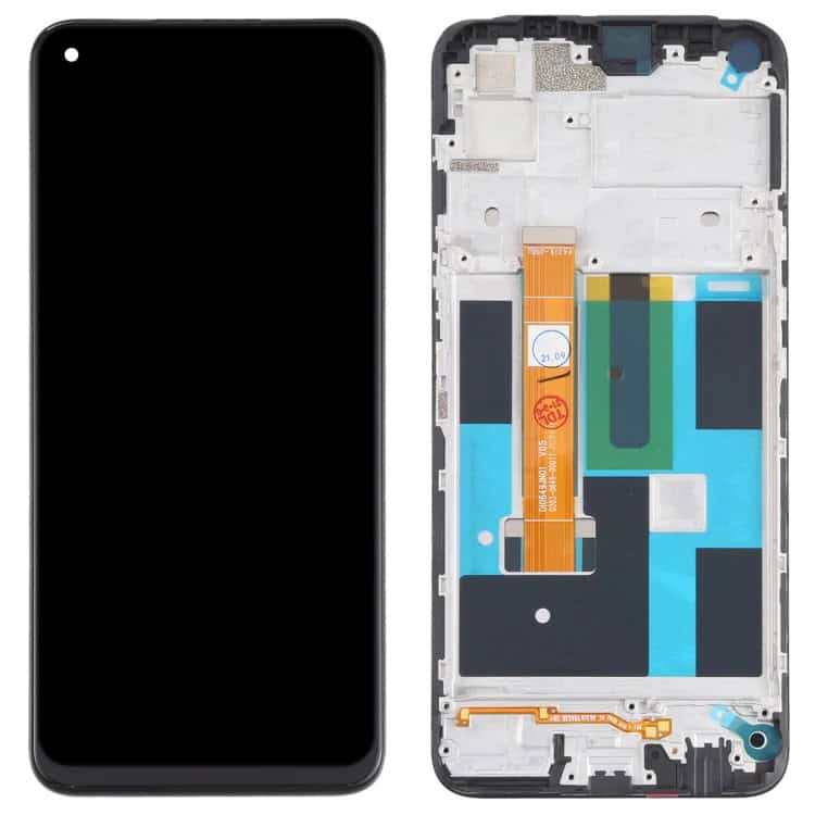 Display with Touch Screen Replacement for Realme 7 With Frame - RMX2151