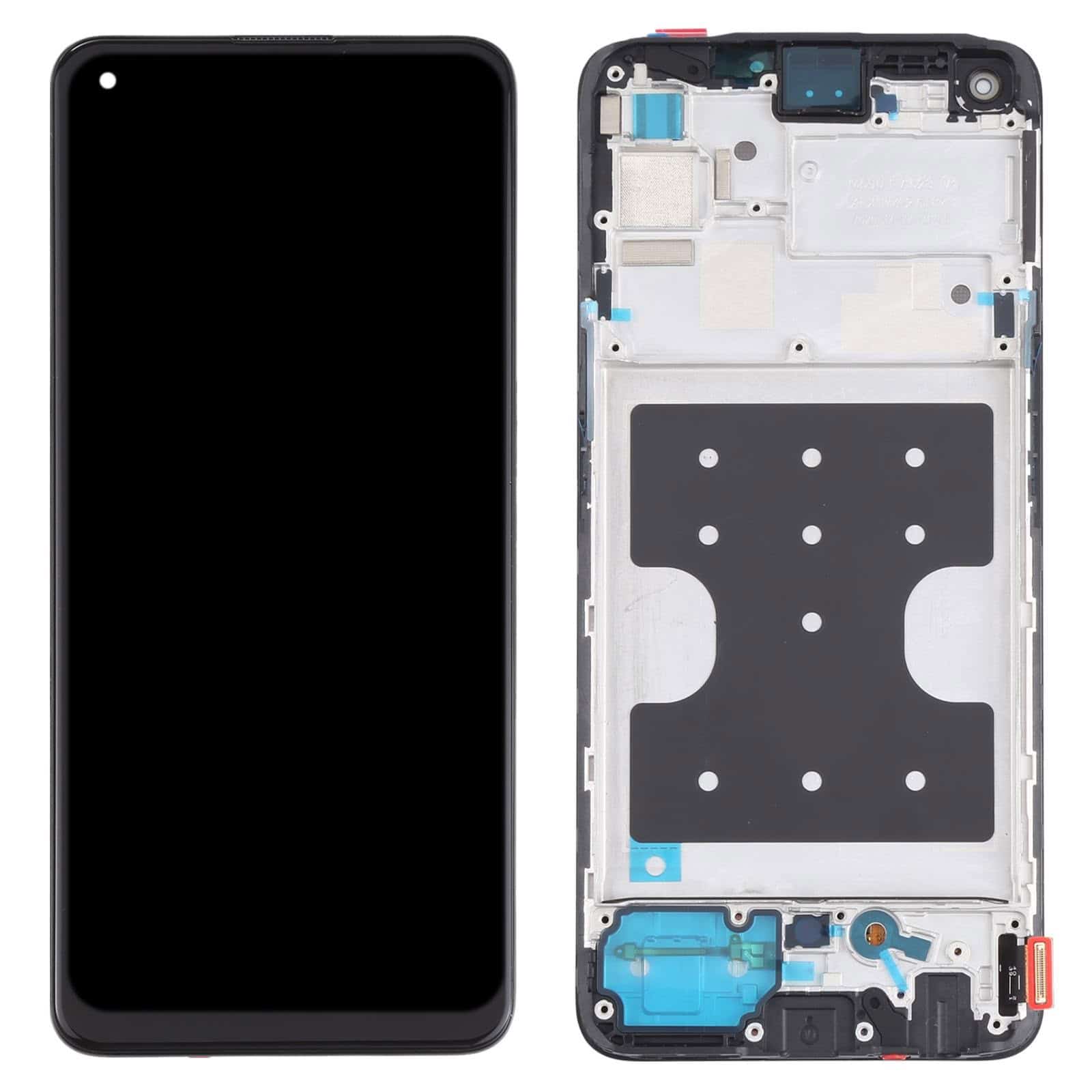 Display with Touch Screen Replacement for Realme 7 Pro With Frame - RMX2170