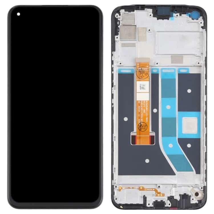 Display with Touch Screen Replacement for Realme 7i With Frame - RMX2103