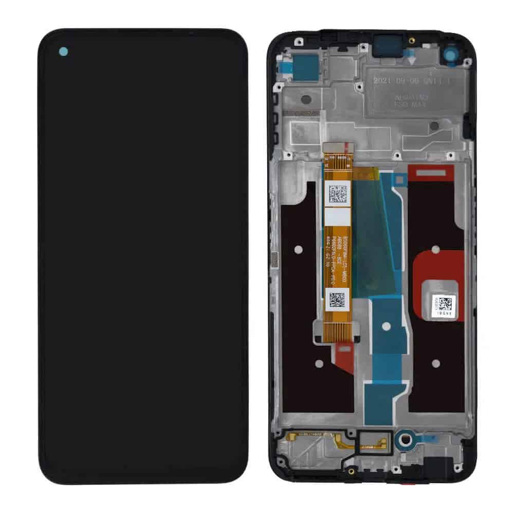 Display with Touch Screen Replacement for Realme 8i With Frame - RMX3151