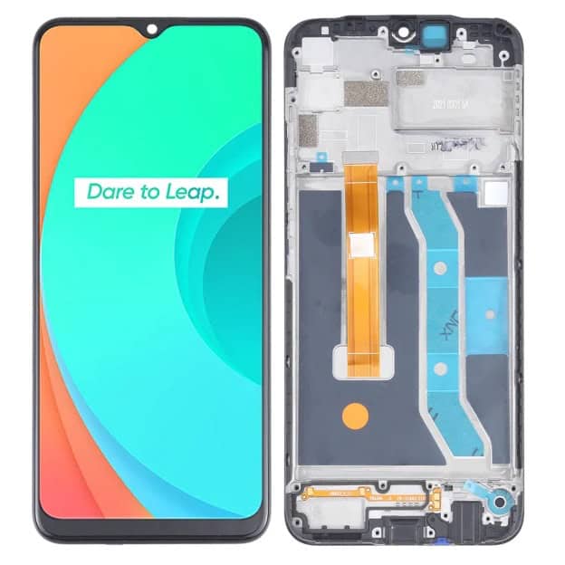 Display with Touch Screen Replacement for Realme C11 With Frame - RMX2185