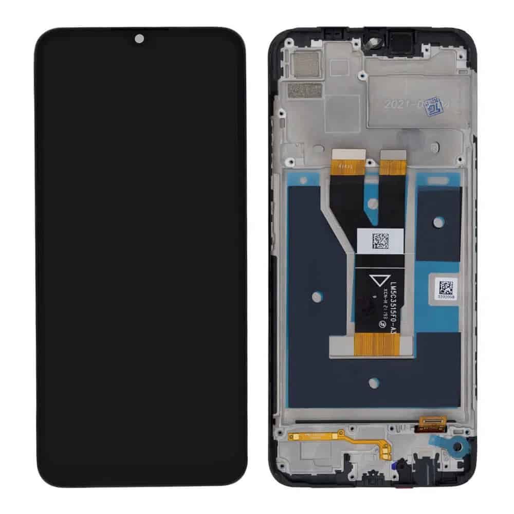 Display with Touch Screen Replacement for Realme C21 With Frame - RMX3201