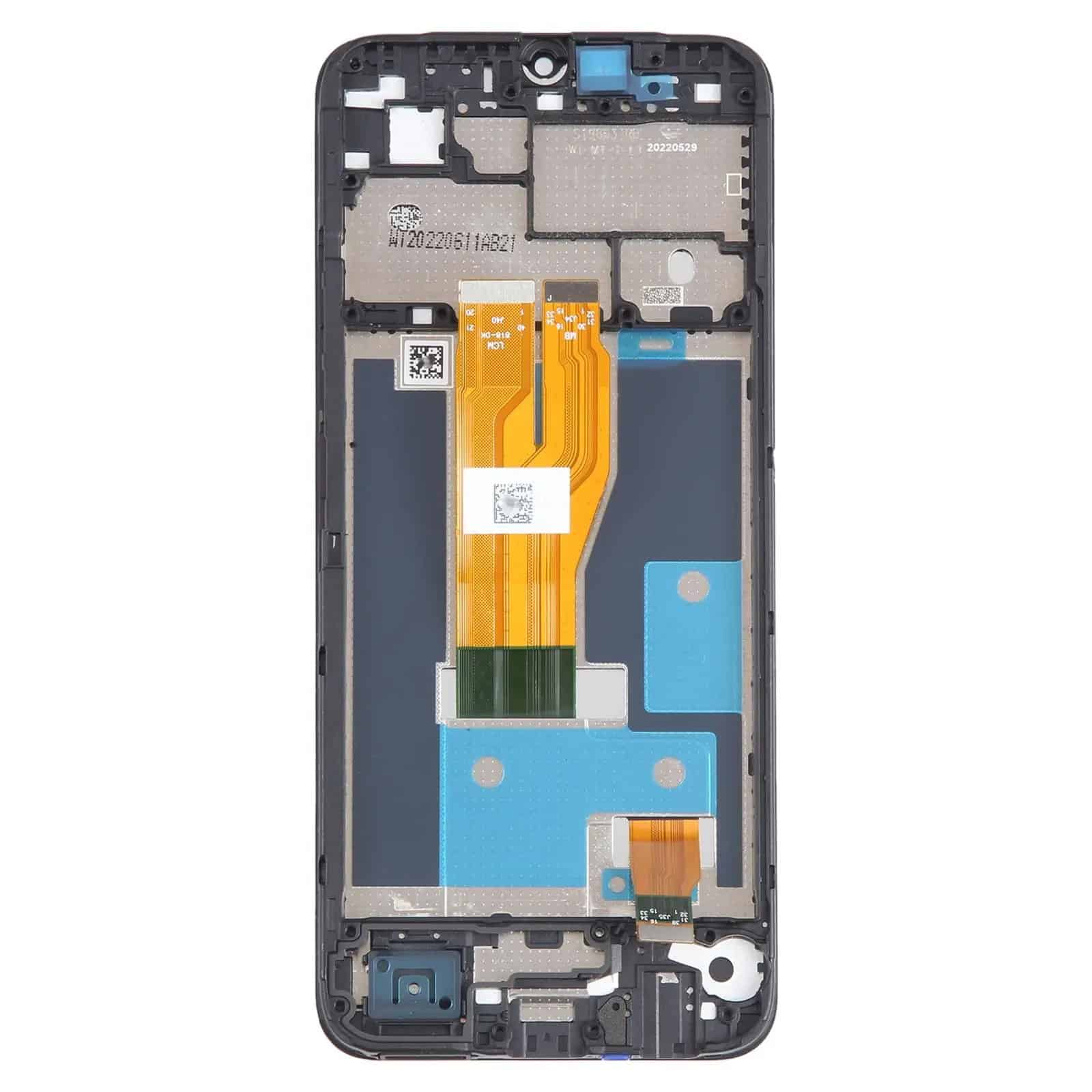 Display with Touch Screen Replacement for Realme C30 With Frame - RMX3581