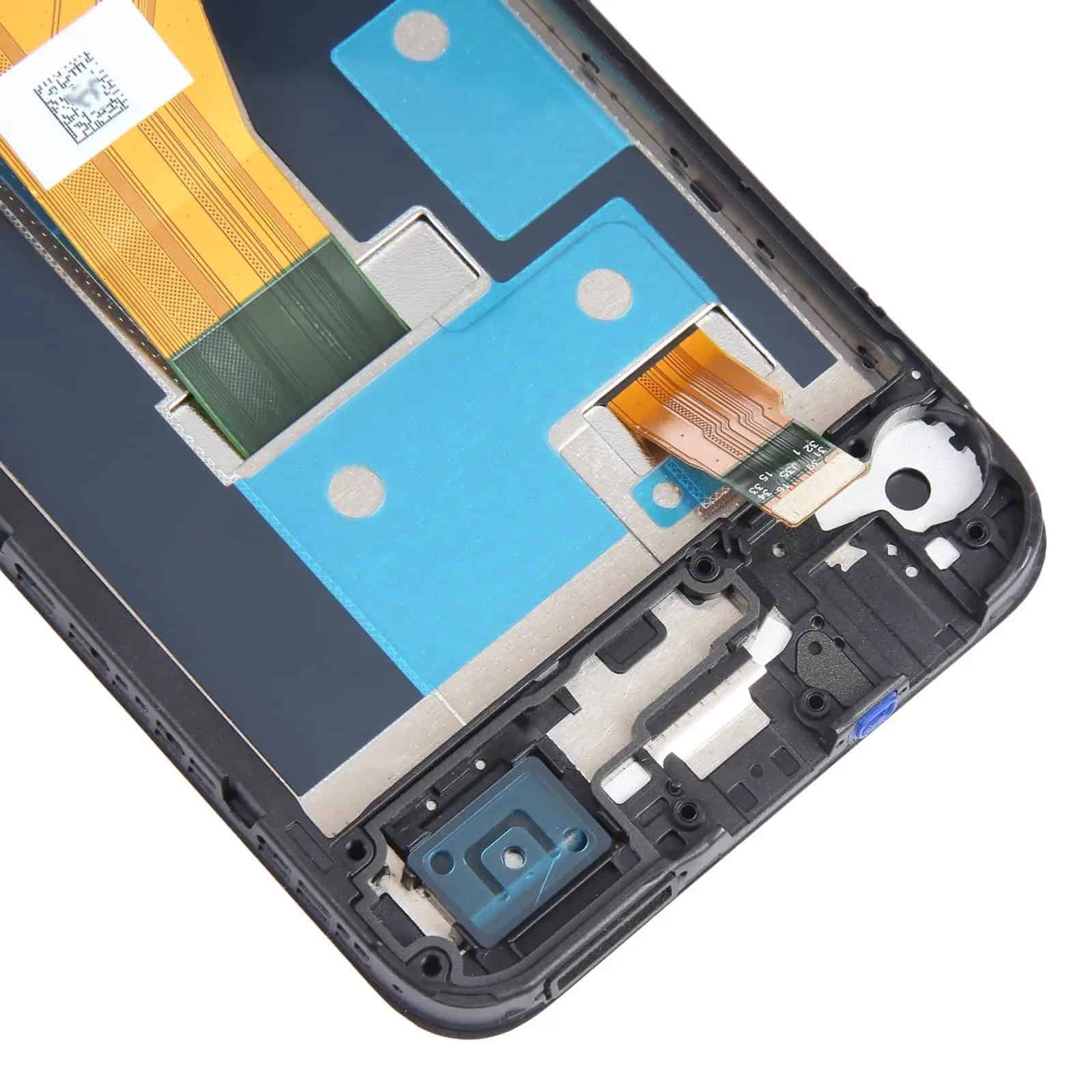 Display with Touch Screen Replacement for Realme C30 With Frame - RMX3581