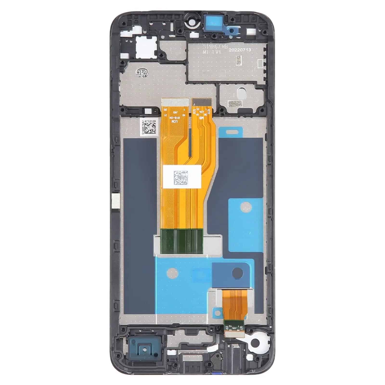 Display with Touch Screen Replacement for Realme C33 2023 With Frame - RMX3627