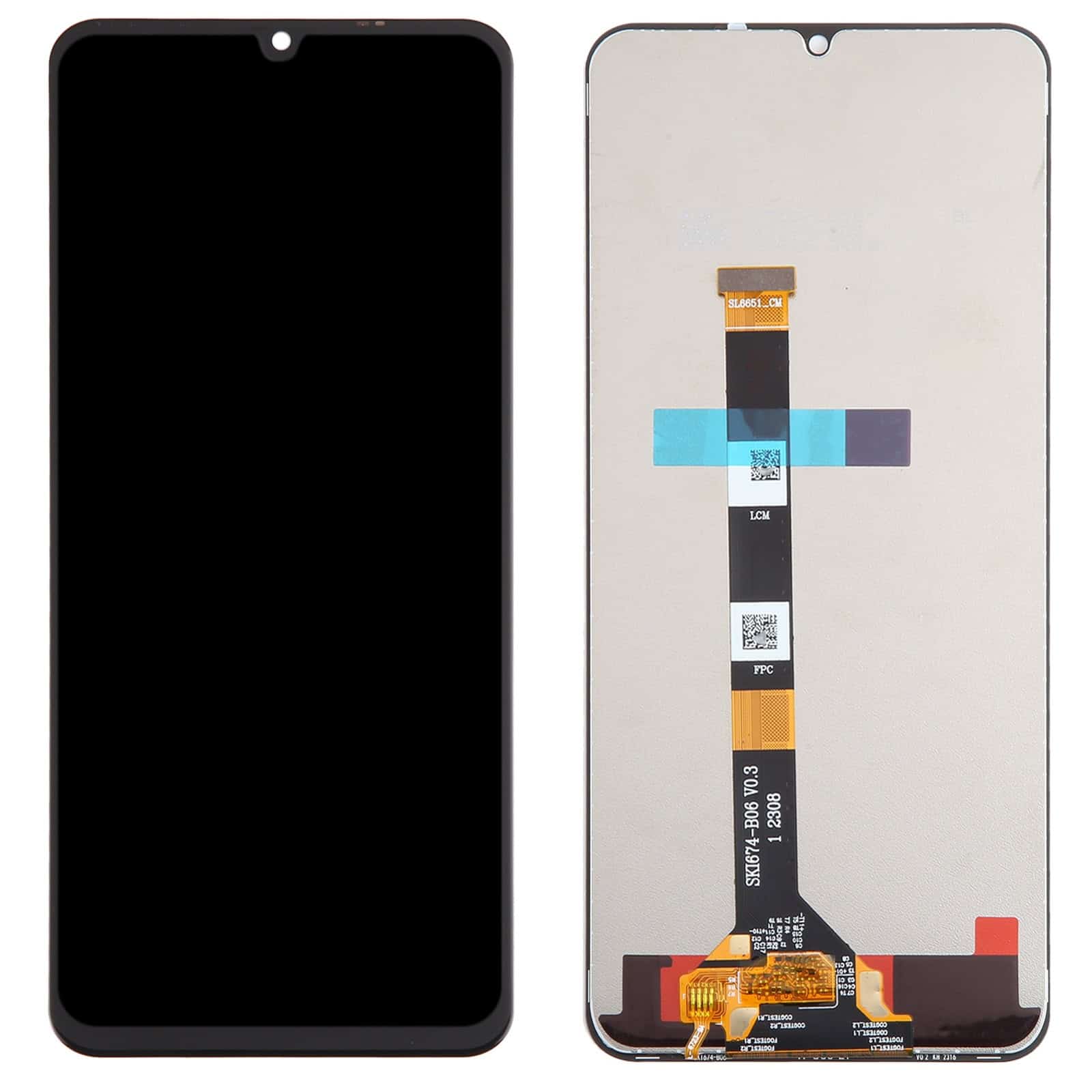 Display with Touch Screen Replacement for Realme C53 - RMX3762