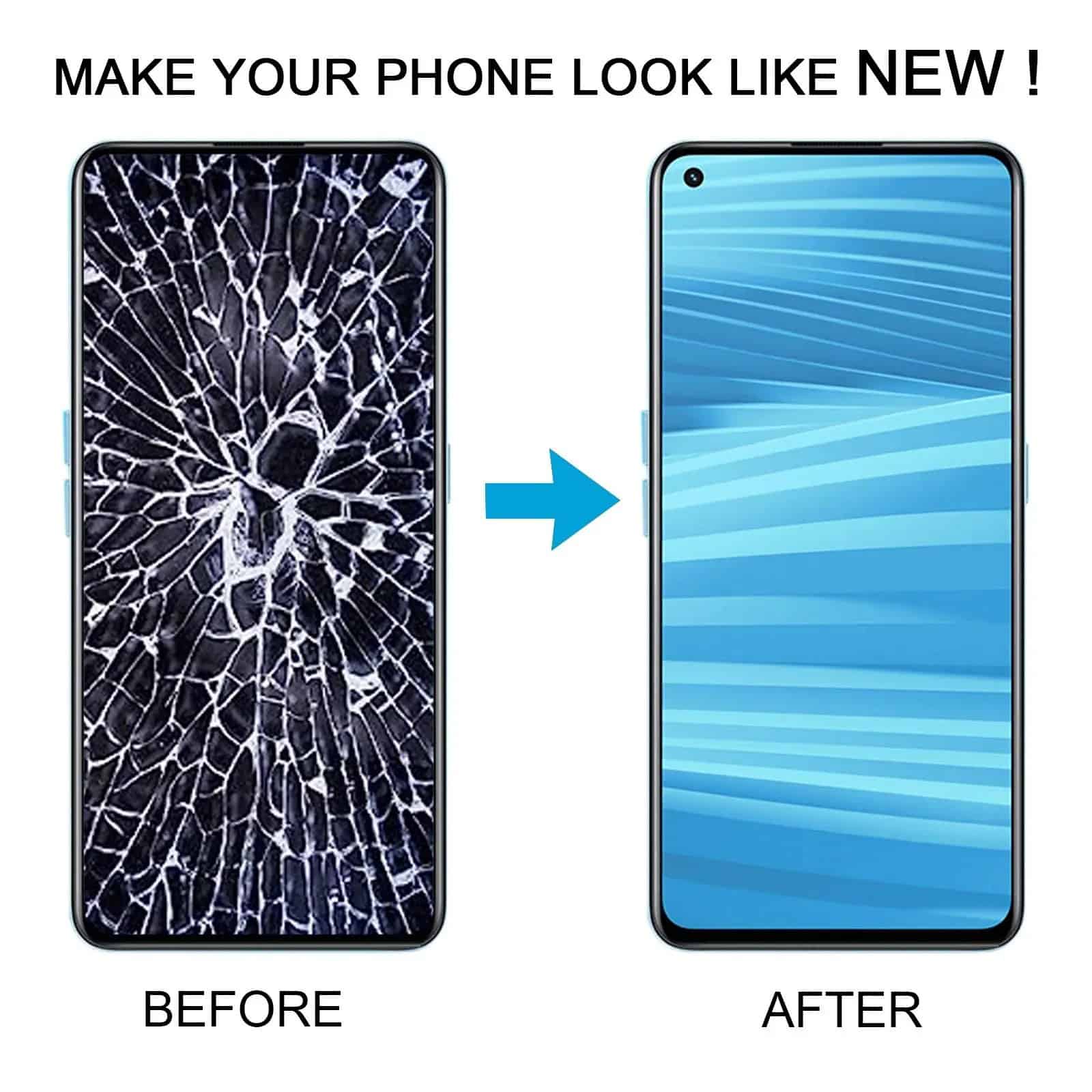 Display with Touch Screen Replacement for Realme GT 2 With Frame - RMX3312