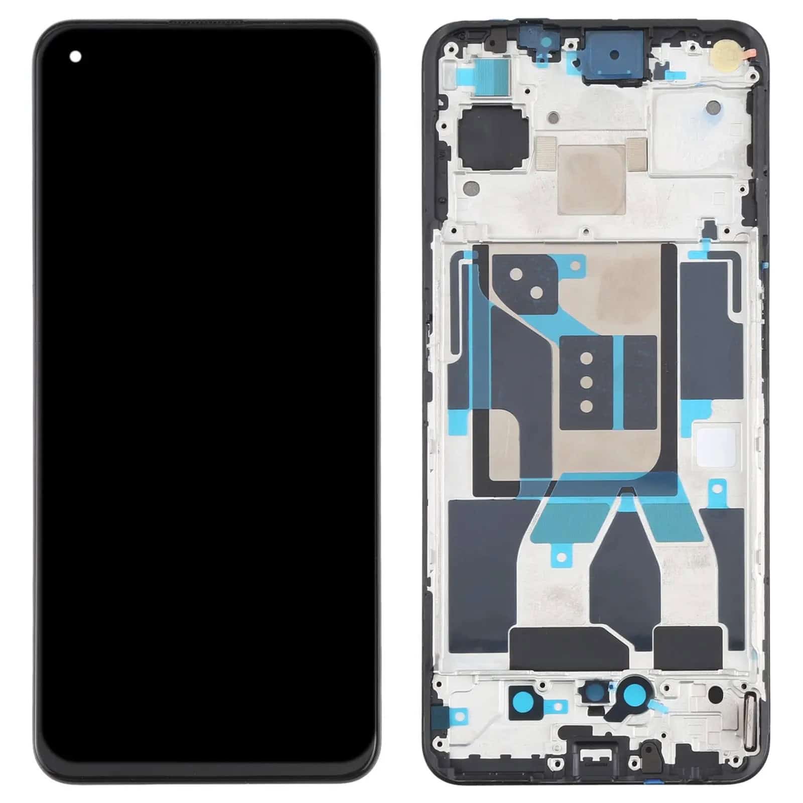 Display with Touch Screen Replacement for Realme GT 5G With Frame - RMX2202