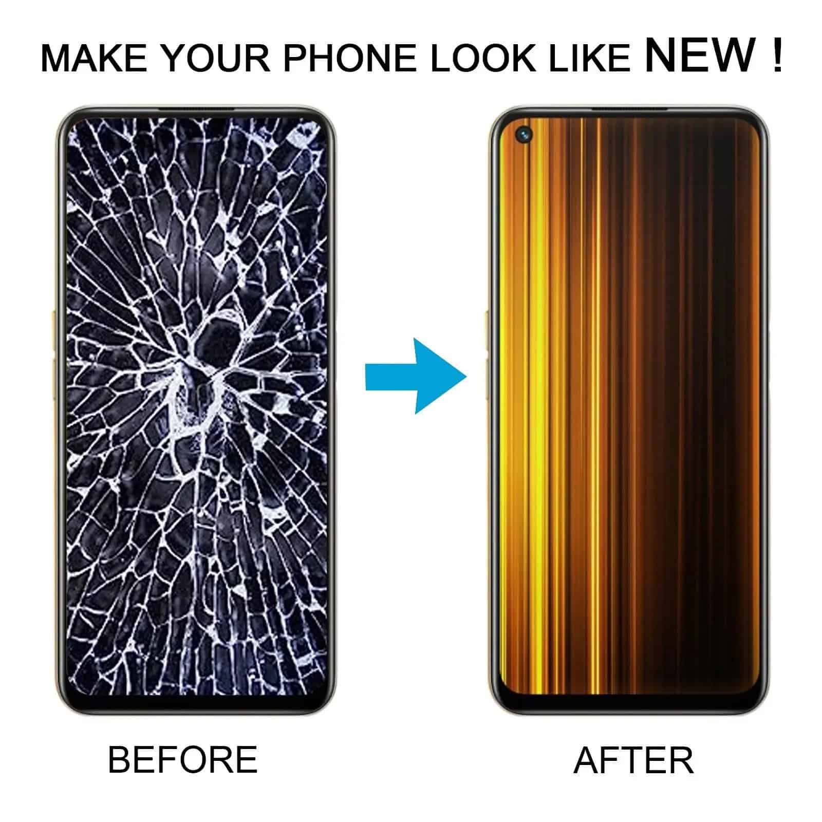 Display with Touch Screen Replacement for Realme GT Neo 3T With Frame - RMX3371