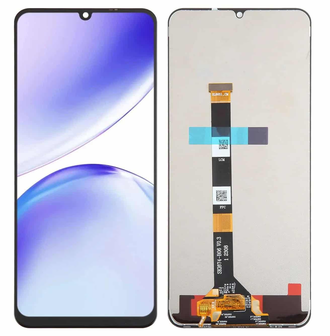 Original Realme Narzo N53 Display and Touch Screen Combo Replacement Price in India Chennai