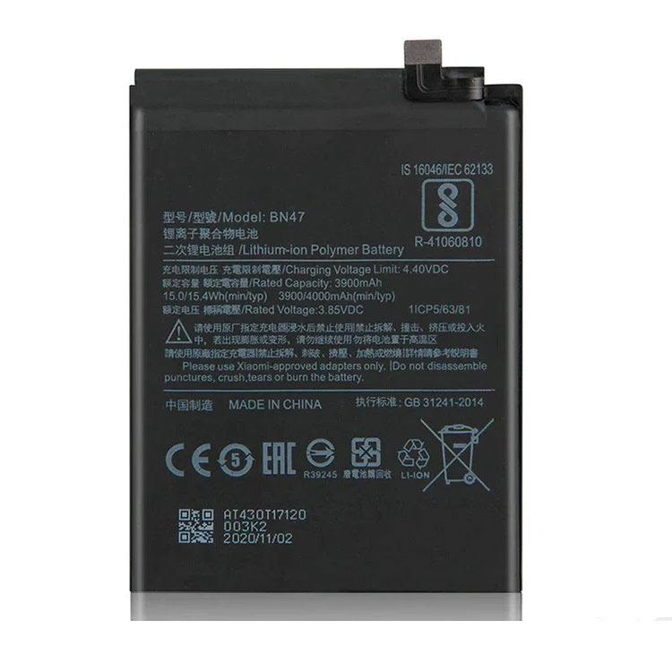 Original Xiaomi Redmi 6 Pro Battery Replacement Price in India Chennai 