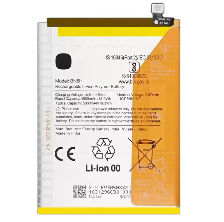 Original Xiaomi Redmi Note 11E 5G Battery Replacement Price in India Chennai 