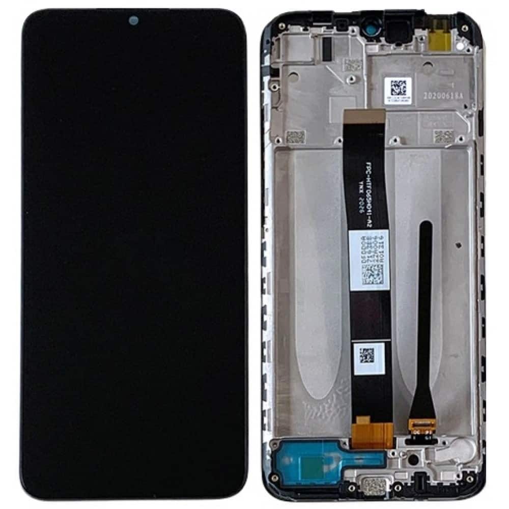 Display with Touch Screen Replacement for Poco C3 - Original With Frame