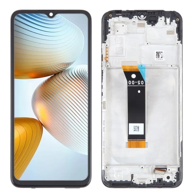 Display with Touch Screen Replacement for Poco M4 5G - Original with Frame