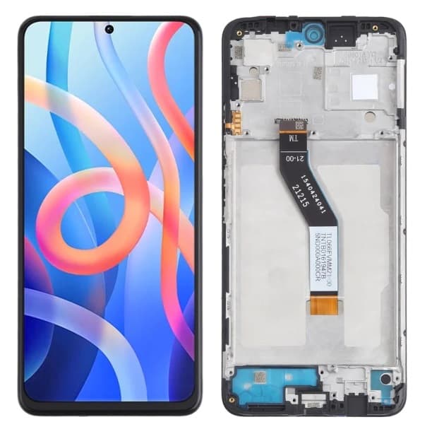 Display with Touch Screen Replacement for Poco M4 Pro 5G - Original with Frame