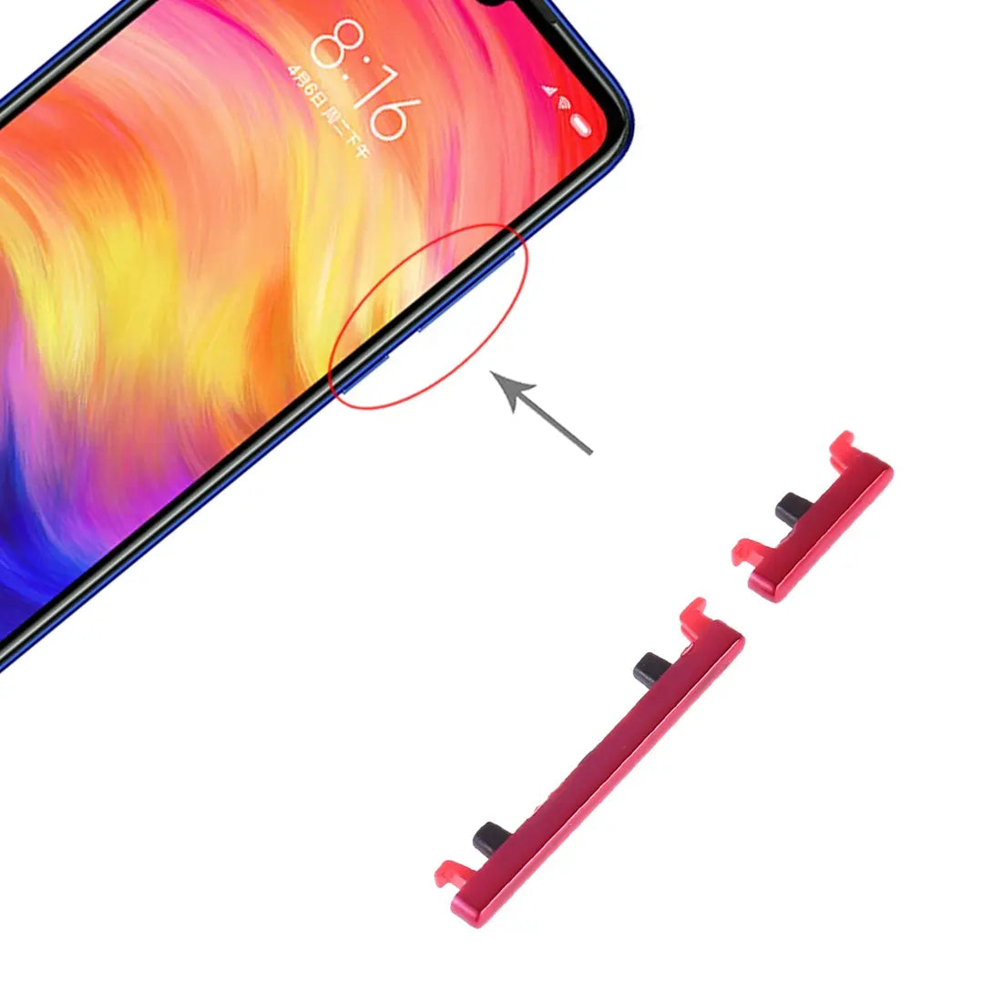 Power Button and Volume Control Button for Xiaomi Redmi Note 7 Pro