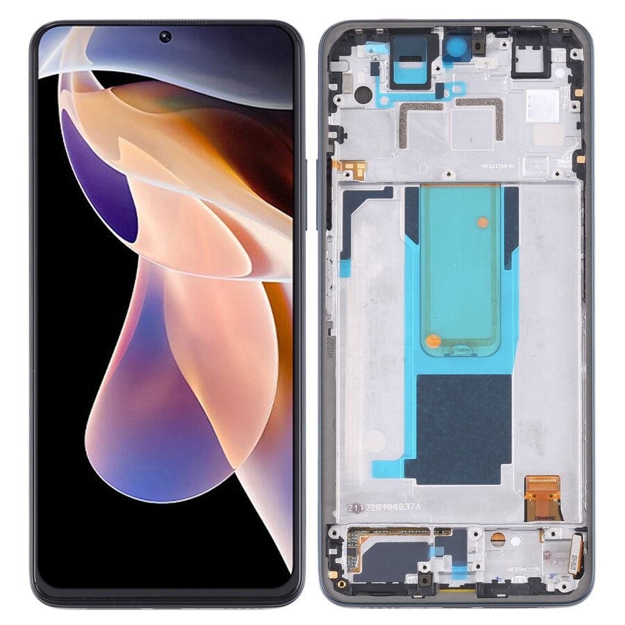 Display with Touch Screen Replacement for Xiaomi 11i HyperCharge 5G - With Frame Green