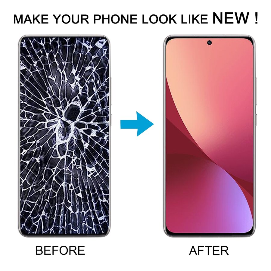 Display with Touch Screen Replacement for Xiaomi 12 Pro 5G - With Frame Blue