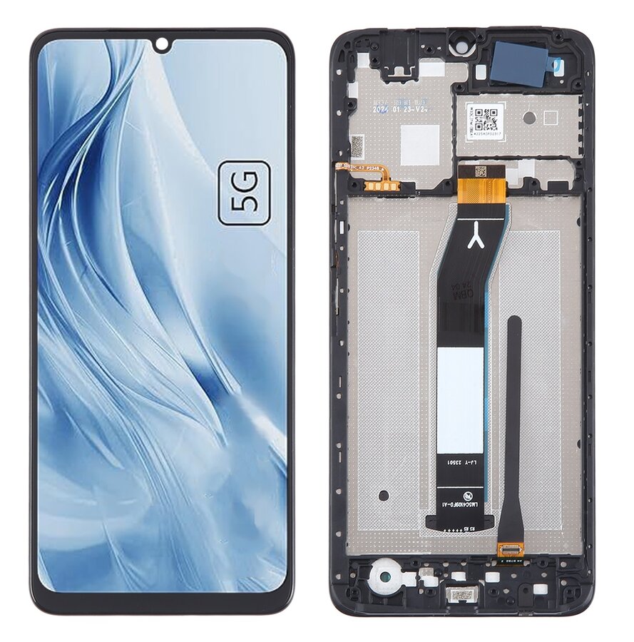 Display with Touch Screen Replacement for Xiaomi Redmi 13C 5G - Original With Frame