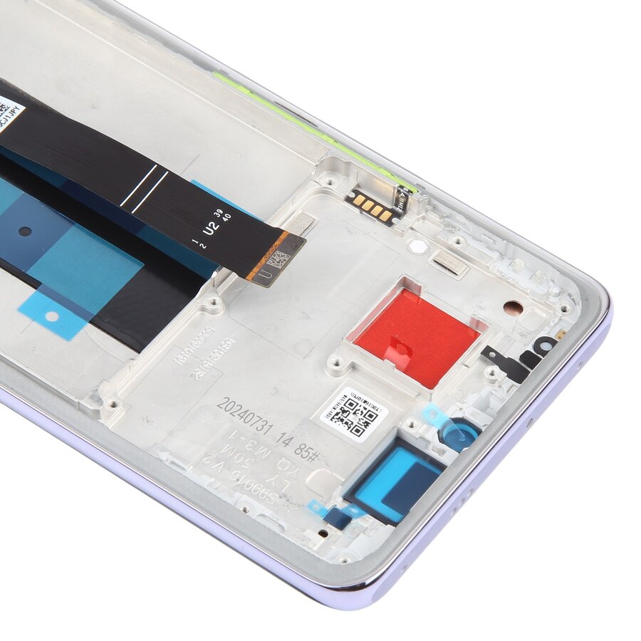 Xiaomi Redmi Note 14 Pro Plus 5G Display and Touch Screen Combo Replacement Cost in Chennai India Original With Frame Purple