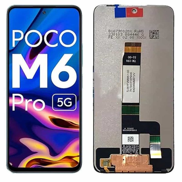 Poco M6 Pro 5G Display and Touch Screen Combo Replacement Price in Chennai India Original