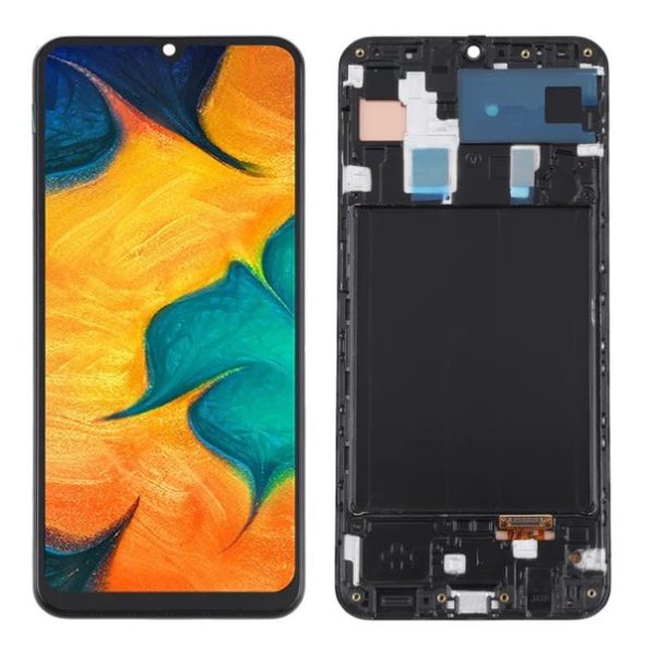 Samsung Galaxy A30 Display and Touch Screen Combo Replacement Price in Chennai India Original with Frame SM-A305F - 1